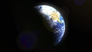来自卫星的地球卫星显示从空间到世界范围的地理无缝环环40秒视频