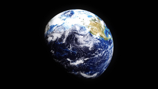 来自卫星的地球卫星显示从空间到世界范围的地理无缝环环视频