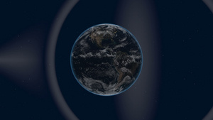 从空间的地球视图17秒视频