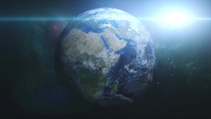 从空间对行星的地球视图hd7秒视频