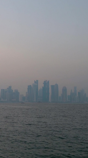 卡塔尔地标建筑群实拍世界杯60秒视频