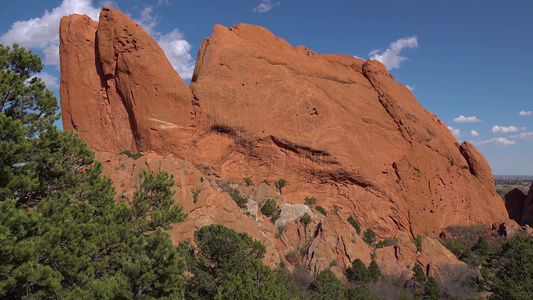 被侵蚀的红山石构造神的花园科罗拉多泉源我们a视频