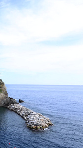 意大利地中海著名渔村小镇马纳罗拉延时视频旅游度假视频