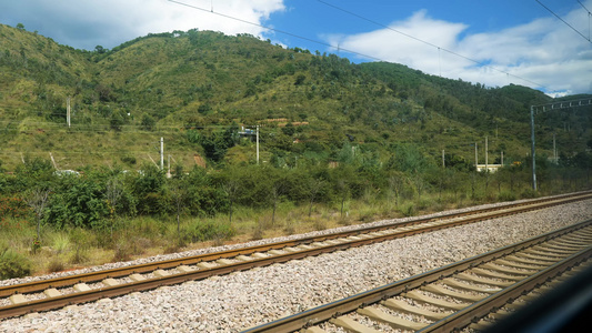 铁路沿线风景视频