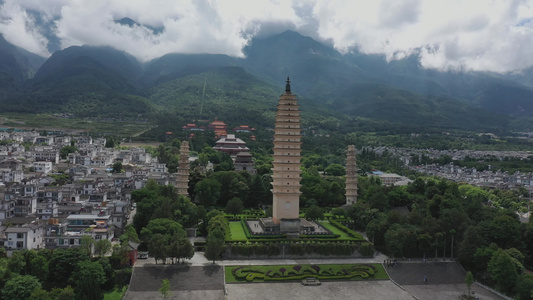 4K云南大理崇圣寺三塔视频