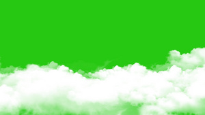 飘动的云绿幕抠像特效素材20秒视频