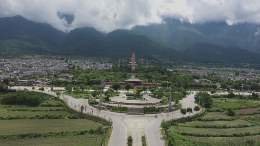 4K云南大理崇圣寺三塔视频