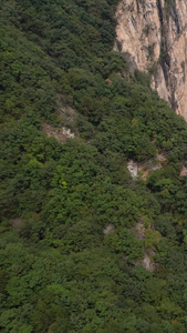 俯拍5A洛阳白云山九龙大峡谷景观大峡谷视频旅游景点视频