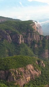 航拍浙江5A神仙居景区北海台自然风光视频旅游胜地视频