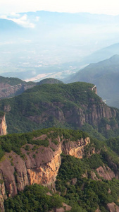 航拍5A浙江神仙居景区山脉山峦自然风光视频旅游景点视频