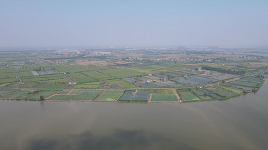 航拍乡村田野农田土地农业种植视频