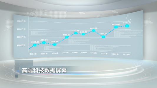 高端科技数据屏幕视频