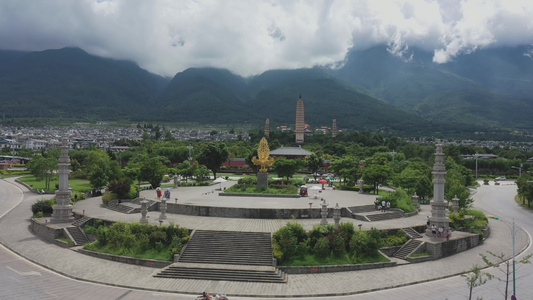 4K云南大理崇圣寺三塔视频