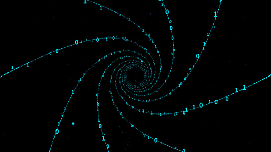 4K科技数字轨道空间背景视频