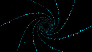 4K科技数字轨道空间背景45秒视频