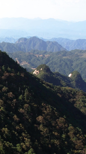 航拍5A河南尧山景区山脉山峦自然风光视频风景名胜区44秒视频