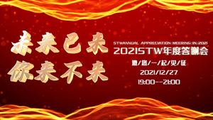 final cut模板 年终感恩答谢会动态粒子通用模板11秒视频