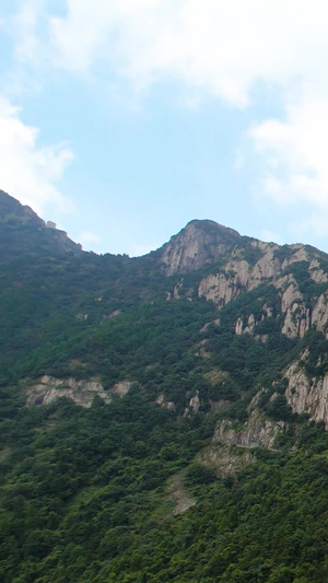5A景区雁荡山方洞景观区火山岩层金嶂带航拍视频世界地质公园56秒视频