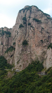 5A景区雁荡山方洞景观区火山岩层金嶂带航拍视频旅游目的地视频