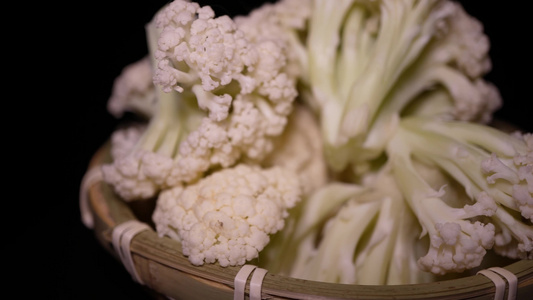 蔬菜花菜菜花食材视频