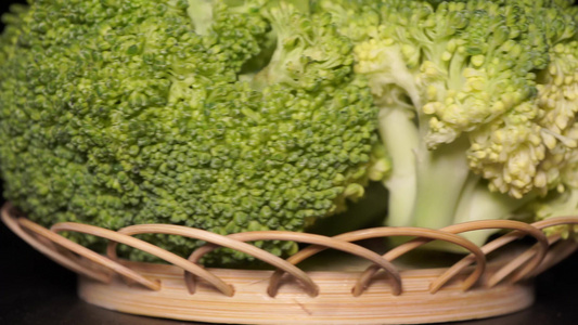蔬菜健康食材西蓝花视频