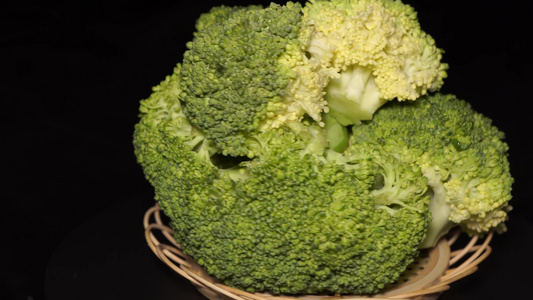 蔬菜健康食材西蓝花视频