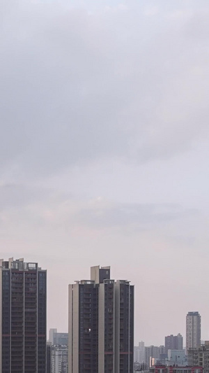 延时摄影航拍风光城市建设夕阳落日晚霞漂亮的云彩天空素材城市素材12秒视频