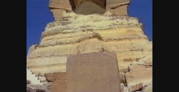 egypt1988年Giza考古遗址3中的斯芬克斯视频