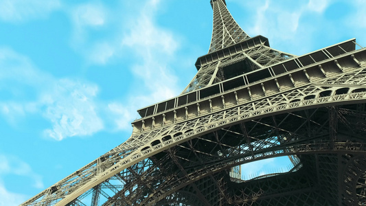 埃菲尔铁塔超游戏中时光倒流它是法国巴黎最知名的地标视频