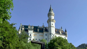 内华士万斯坦城堡在巴伐利亚德国6秒视频