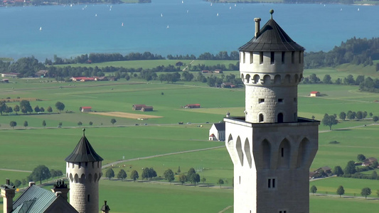 内华士万斯坦城堡在巴伐利亚德国视频