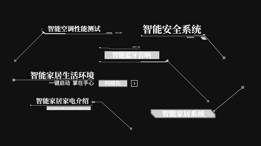 科技感呼出标题展示动画AEcc2014模板视频