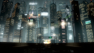 美妙的城市夜景灯光秀12秒视频