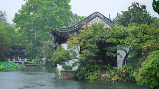 4k夏季雨天江南梅雨时节空镜视频[春秋季]视频