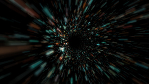 旋转炫彩粒子隧道穿梭动画15秒视频