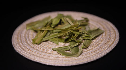 贡菜干苔干苔菜脱水蔬菜火锅食材视频