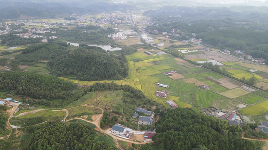 航拍农业农田农业种植乡村田野视频