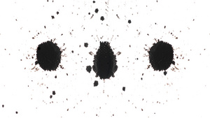 抽象有机捕捉的墨水滴41秒视频