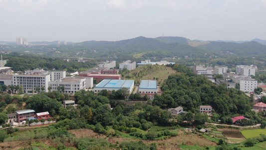 航拍湖南长沙航空学院视频