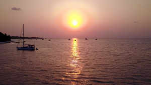 日落美景大海海滩度假村12秒视频