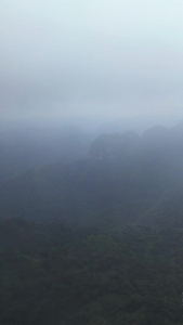 航拍湖南湘西5A级旅游景区德夯大峡谷道路村庄素材5A级景区视频