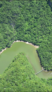 航拍湖北十堰野人谷景区4A景区视频