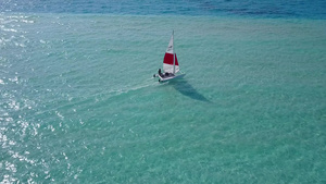 完美海景海滩的夏日风景11秒视频