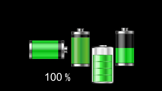 简约六组电池充电耗电视频
