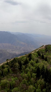 航拍五岳北岳恒山天峰岭视频