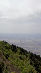 航拍五岳北岳恒山天峰岭视频