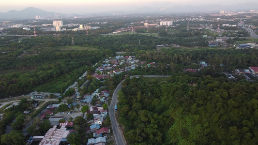 BukitTambun村空中视图视频