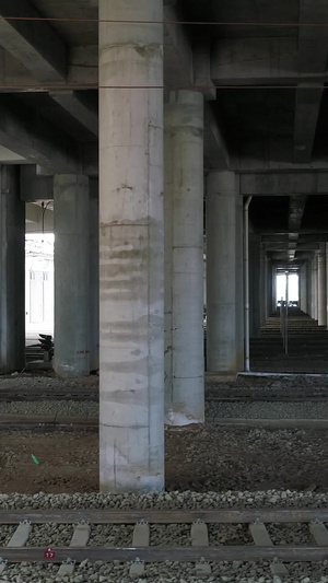 西安地铁五号线地下航拍最快捷交通46秒视频