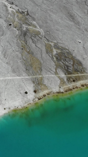 牛奶海边缘地貌旅游风光6秒视频