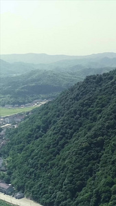 资江山水航拍青山绿水视频